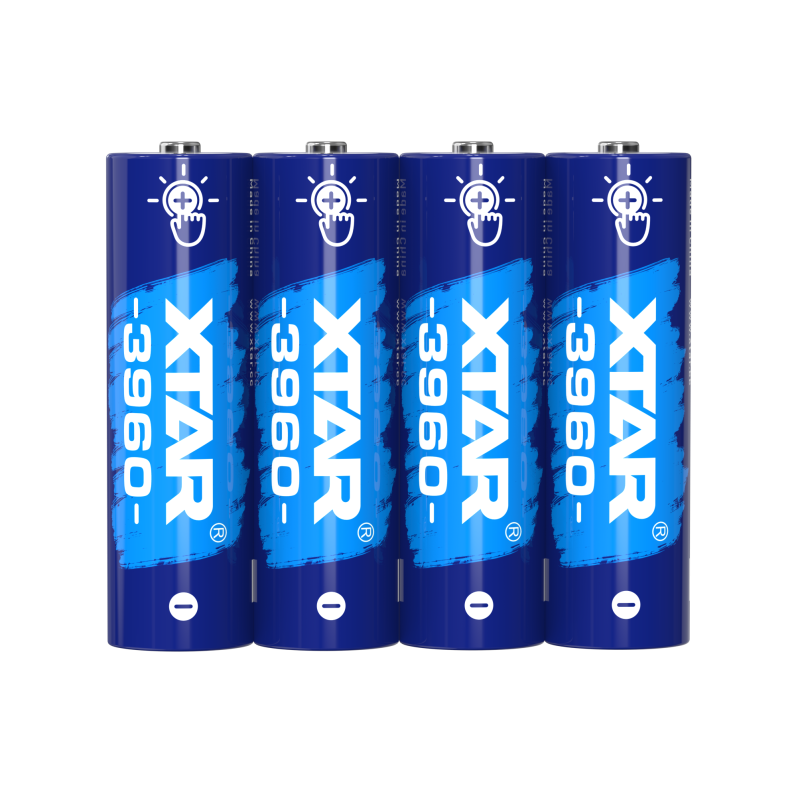 8 Piles Rechargeables AA / HR6 3960 2500mAh Xtar Li-ion 1.5V