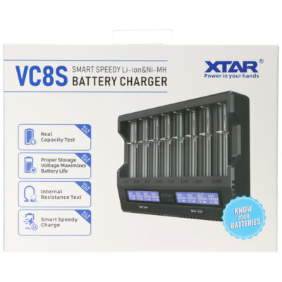 Chargeur de Piles Rechargeables XTAR VC8S Set complet - AA/AAA Lithium-ion/ NiMH