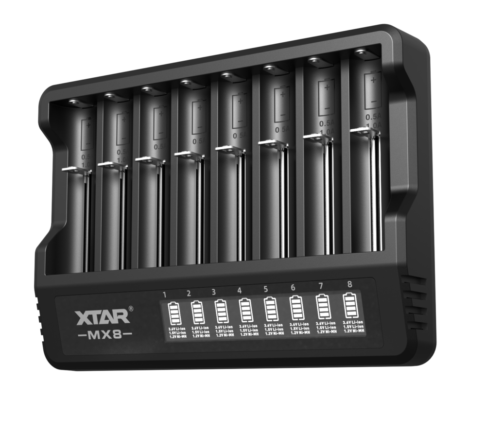 Set complet Chargeur de Piles Xtar MX8